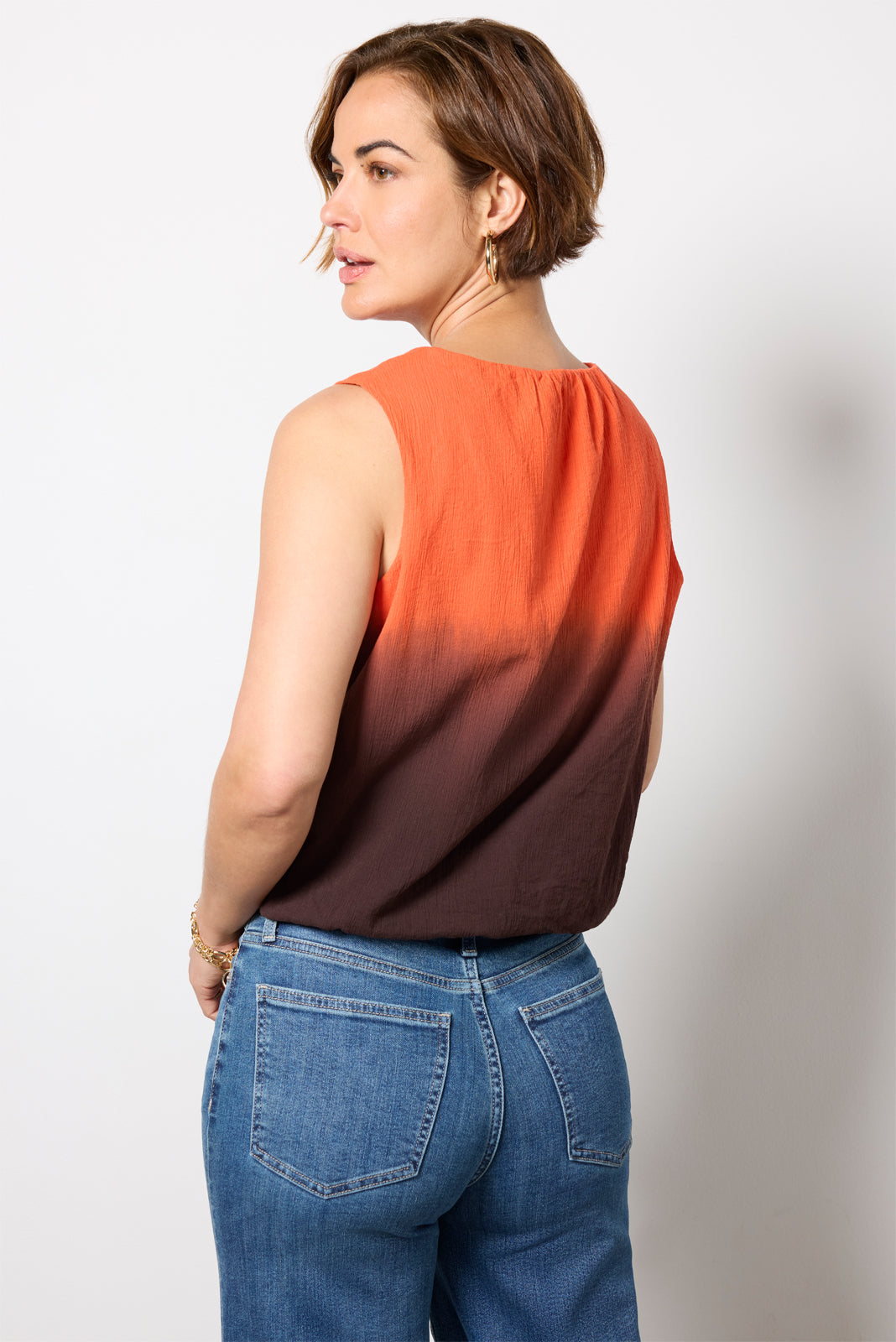 Women's Skye Dip Dye Bubble Top