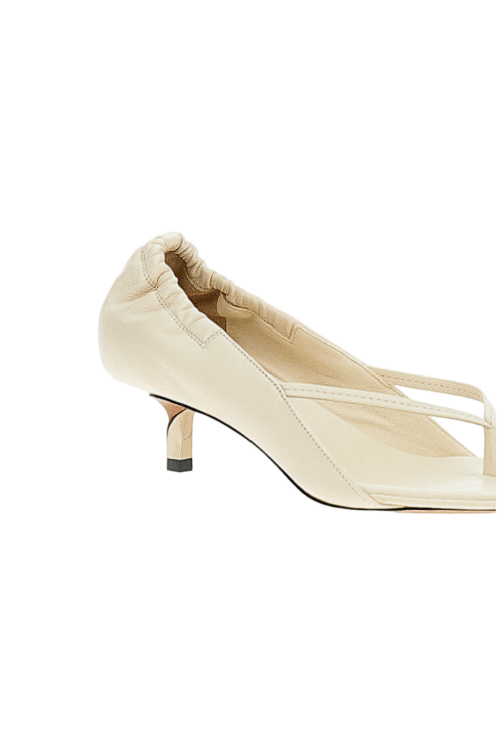 White Nu-Pieds B Thong Sandals