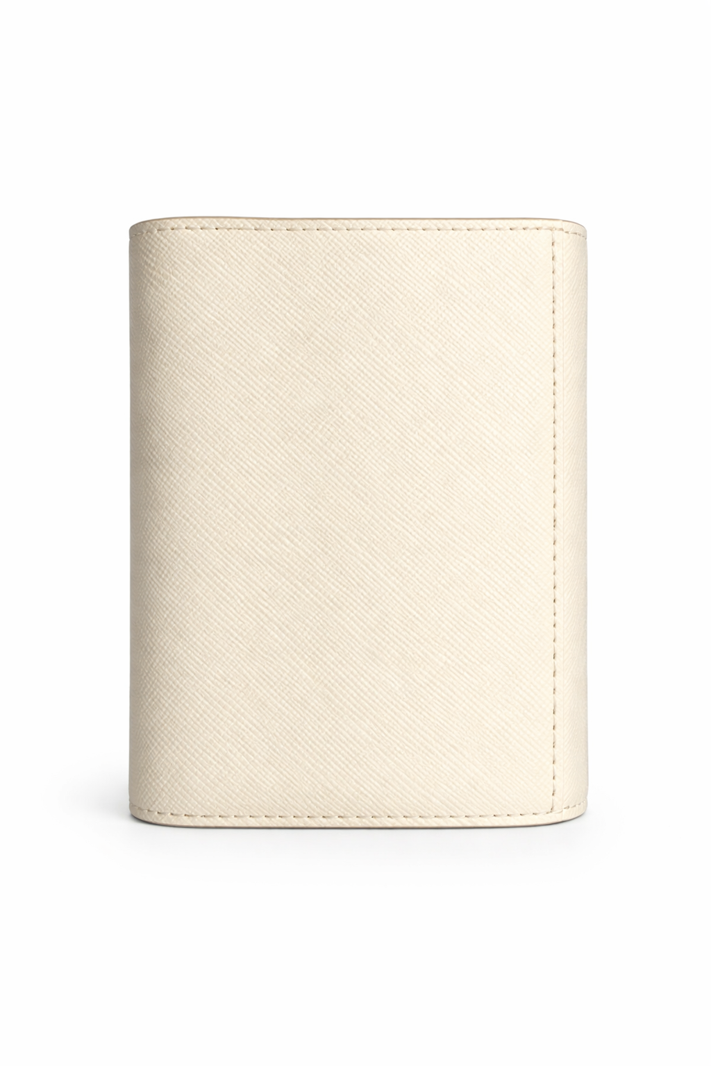 Marni Saffiano Leather Trifold Wallet - Off-White