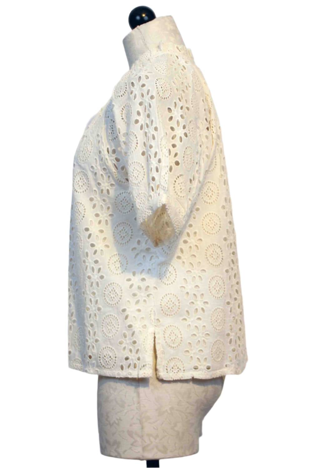 Women's Kate Eyelet Blouse In Ivory