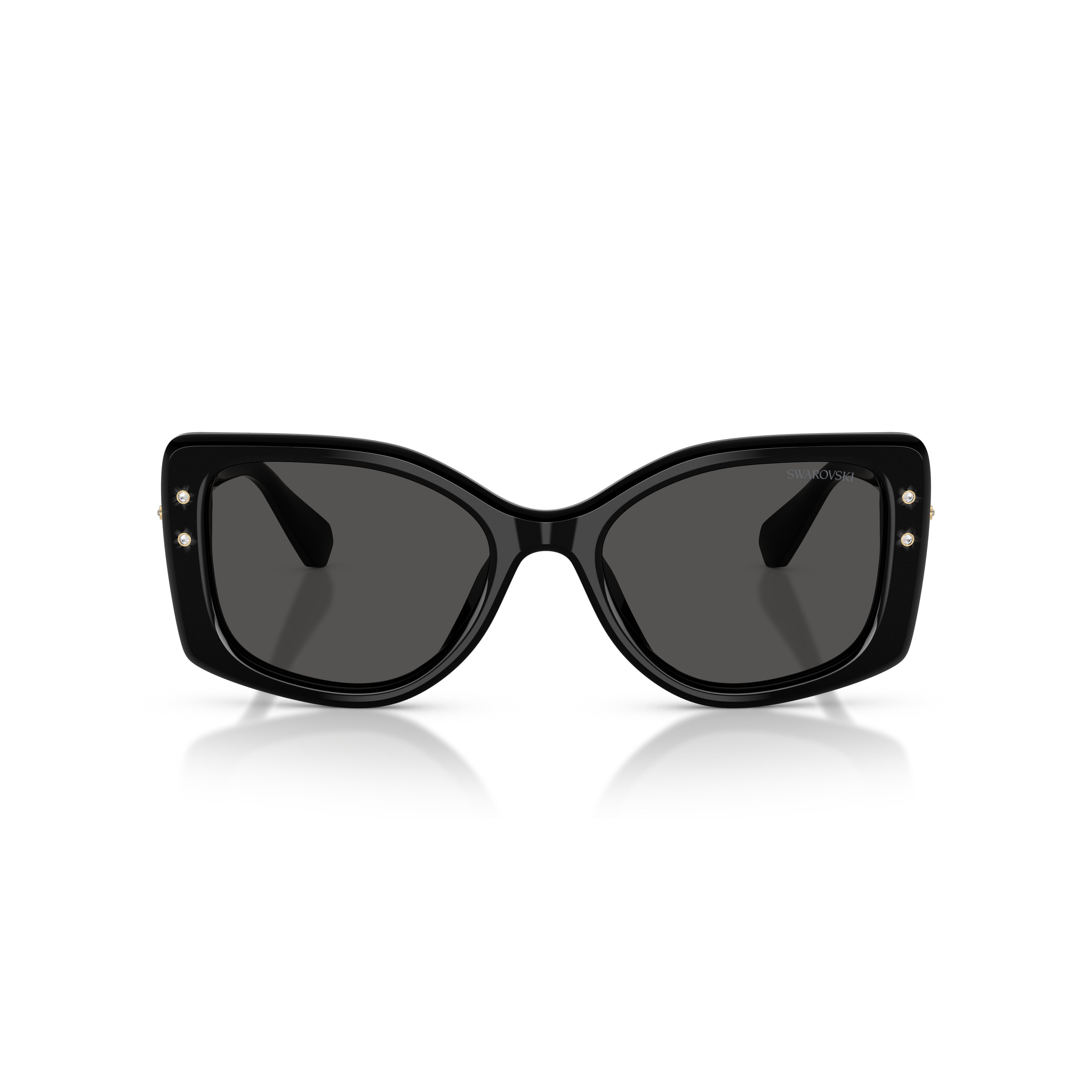 0Sk6058U Oversized Square Frame Sunglasses with Crystal Embellishments