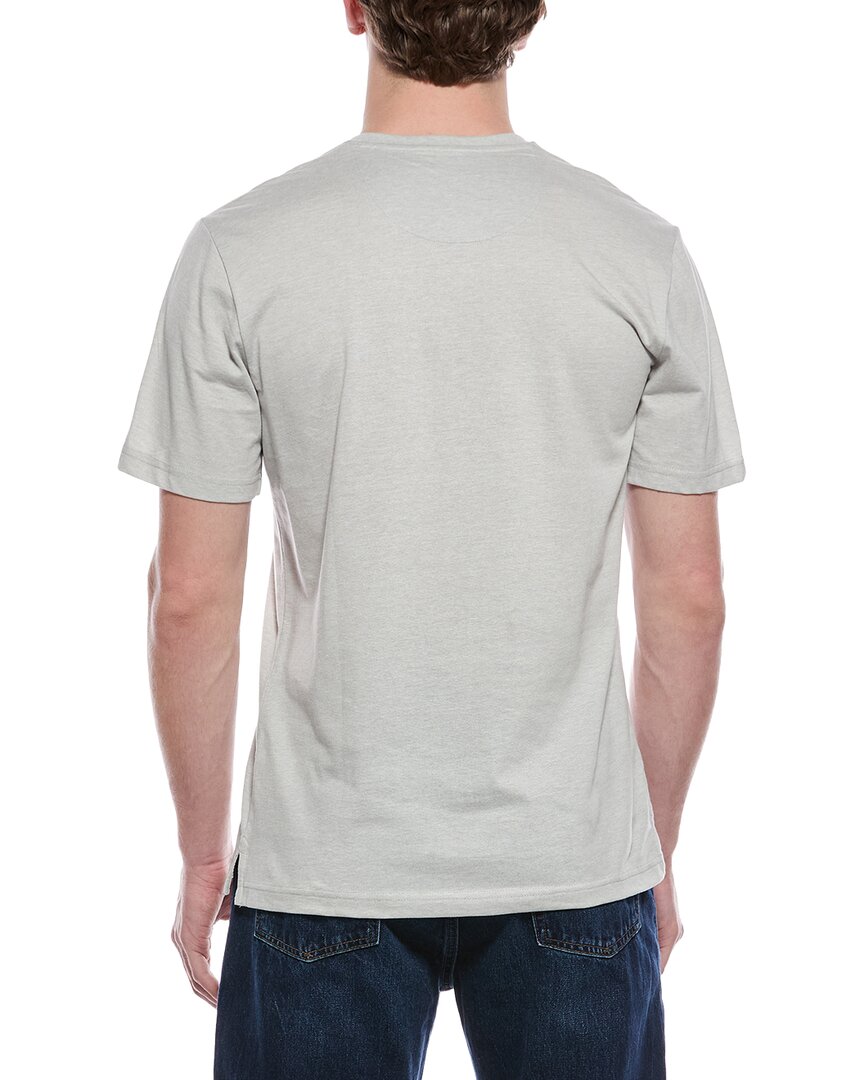 WEATHERPROOF VINTAGE Sueded Micro Stripe Henley T-Shirt
