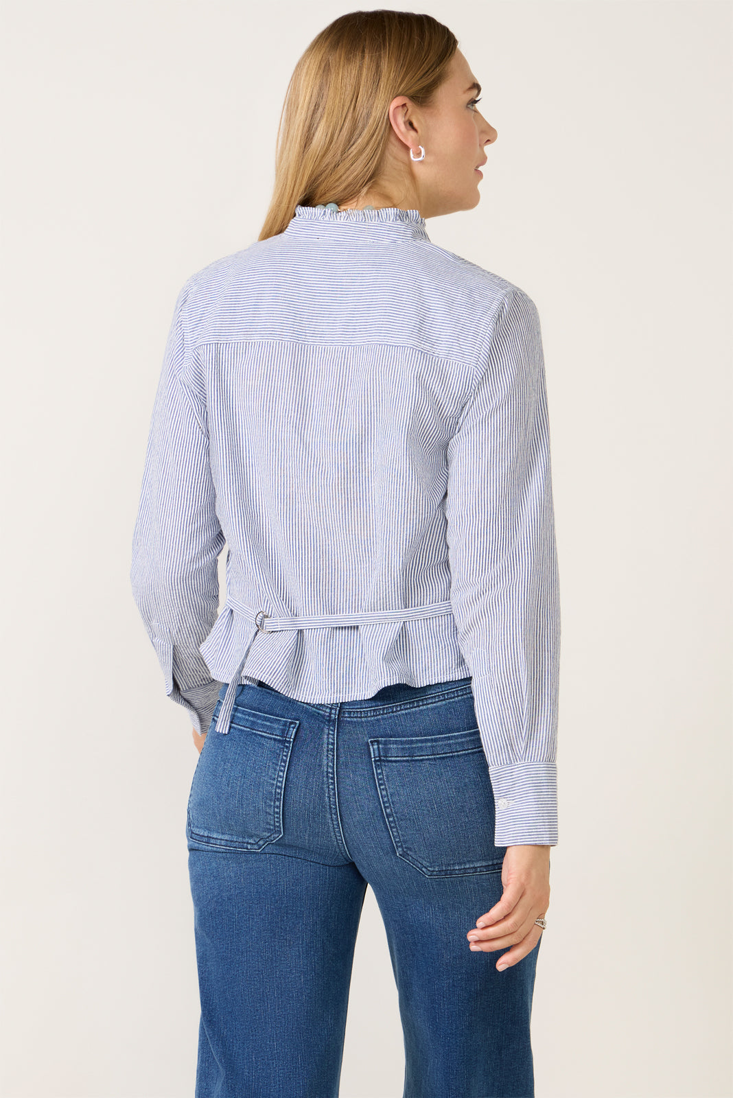 Women's Ruffle Neck Shirt