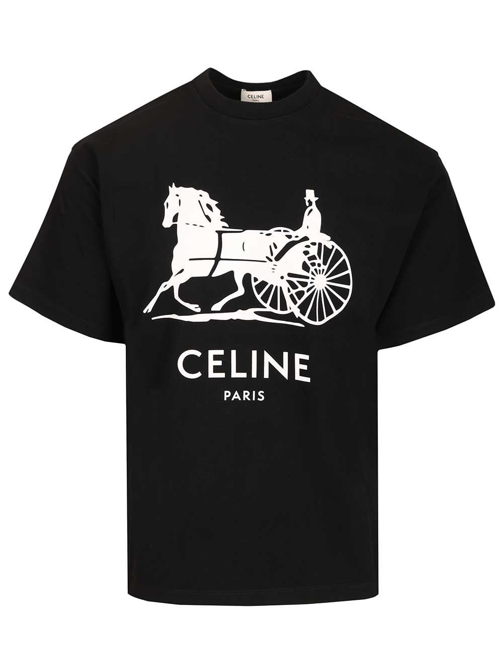 Celine Men Cotton Jersey T-Shirt