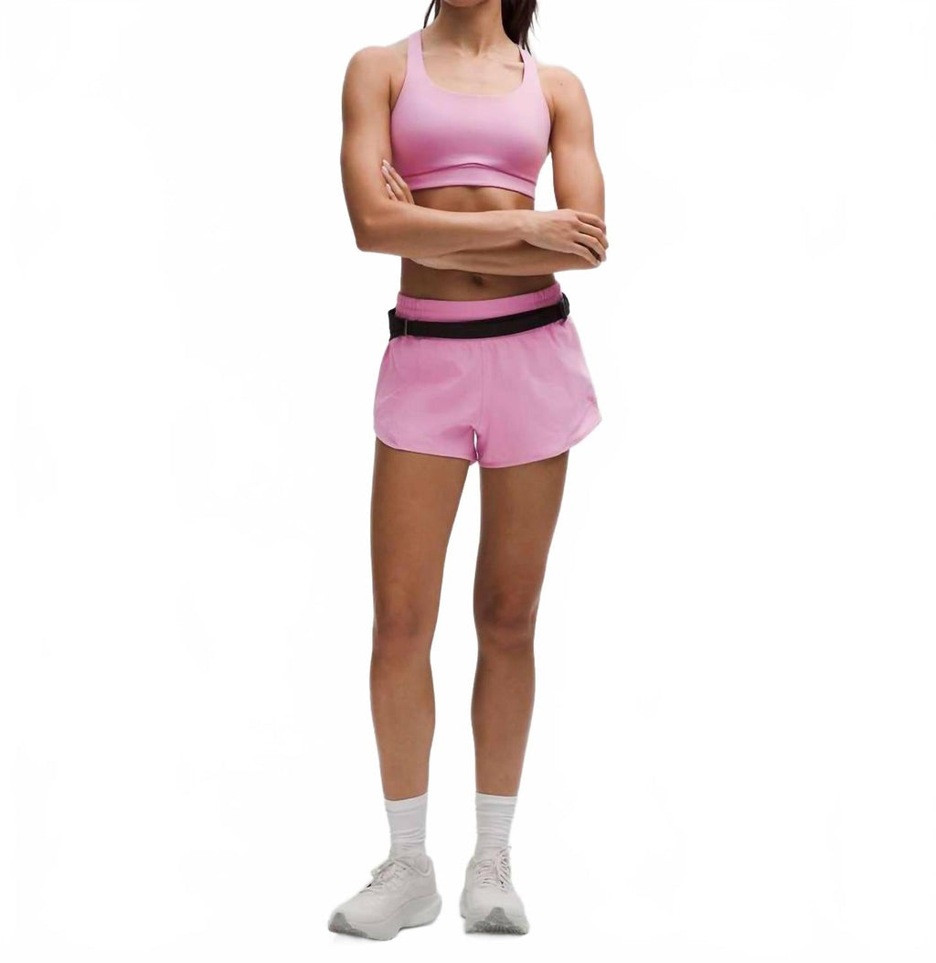 Hotty Hot High Rise Lined 2.5 Short In Pink Frosting