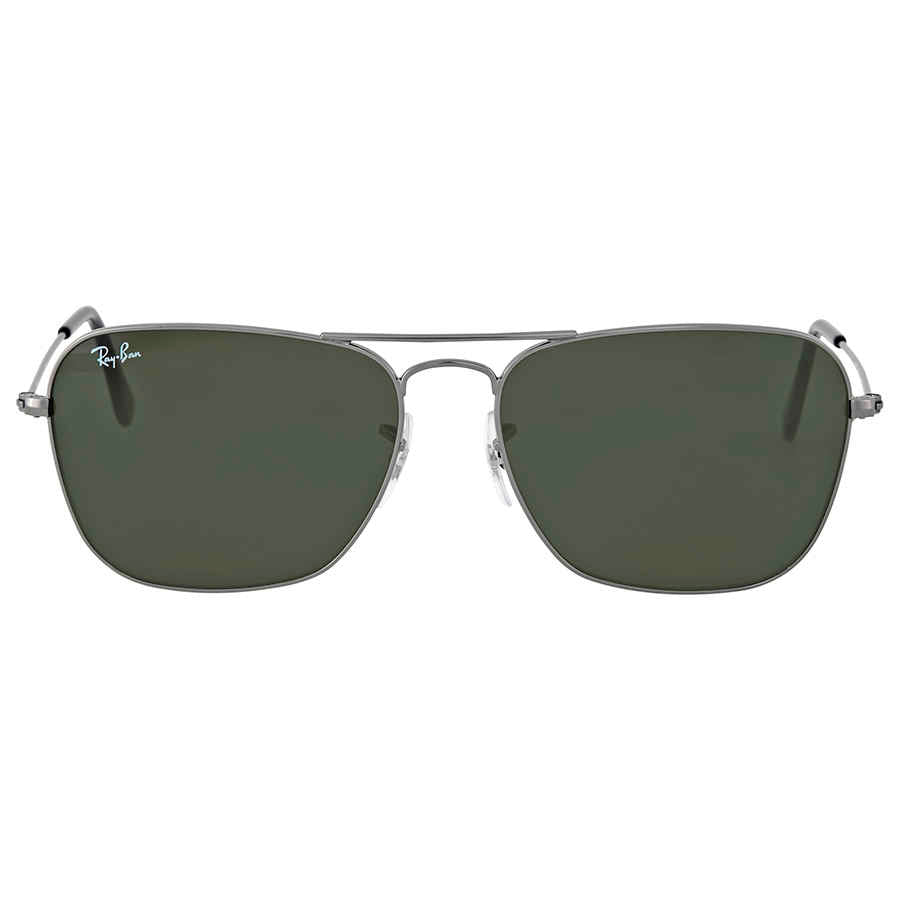 Ray Ban Caravan Green Classic G-15 Square Unisex Sunglasses RB3136 004 58