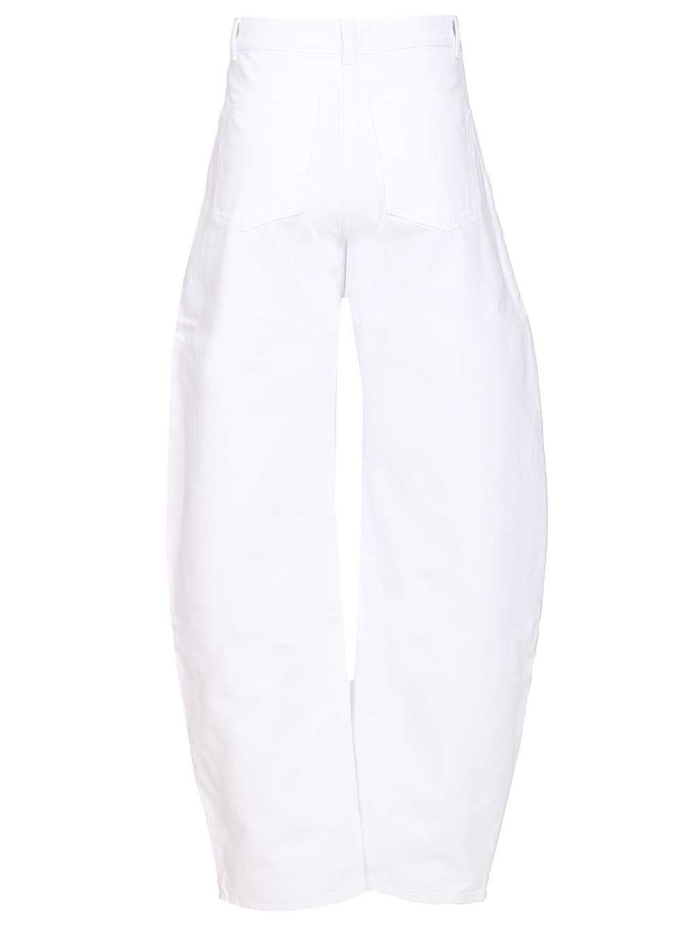 Alaïa Women Low-Waisted Barrel Jeans