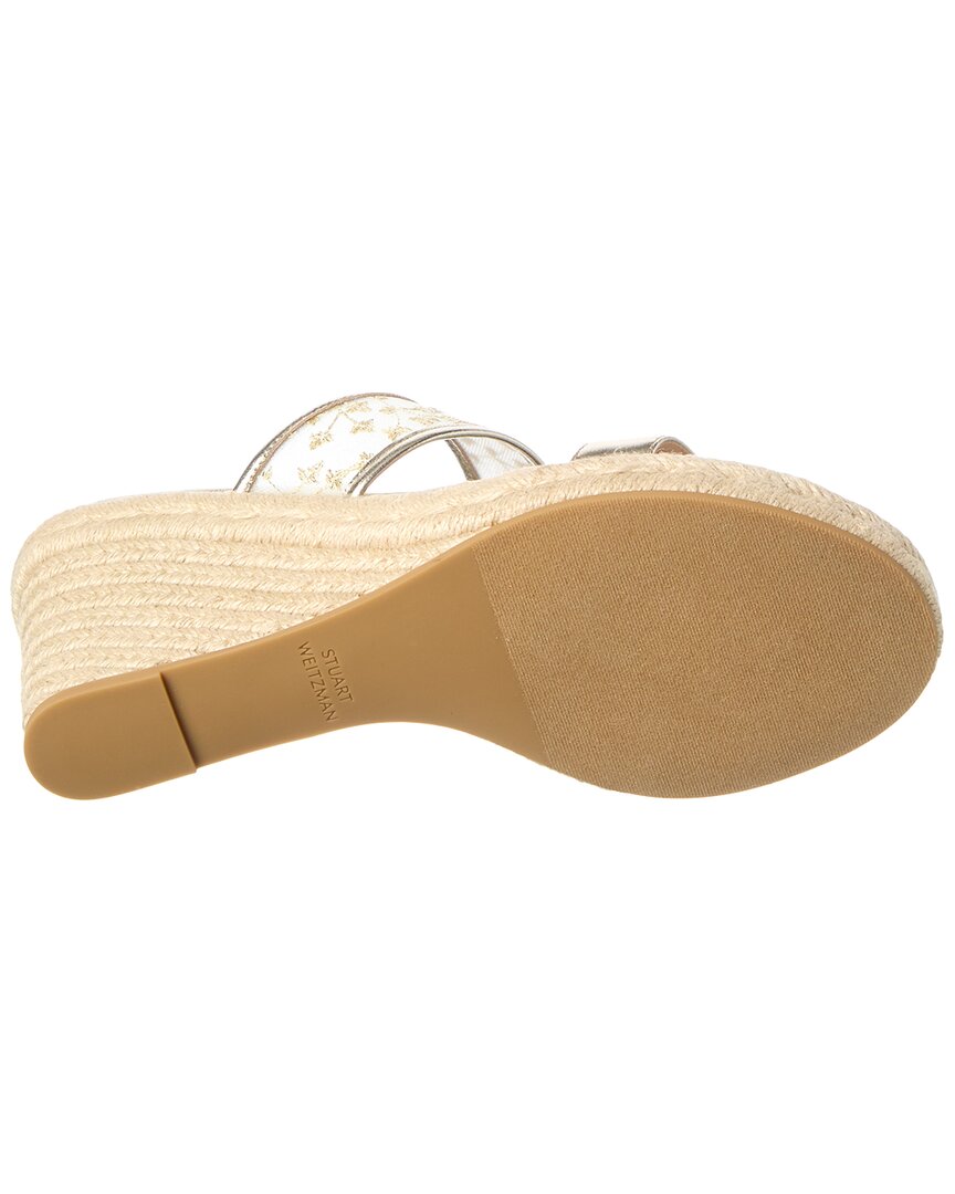 Stuart Weitzman Lily Espadrille Wedge Sandal Canvas