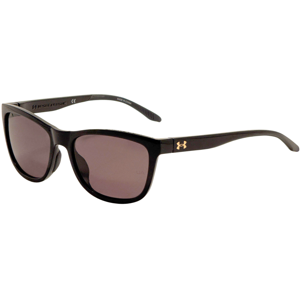 Under Armour Unisex 55 mm Black Sunglasses