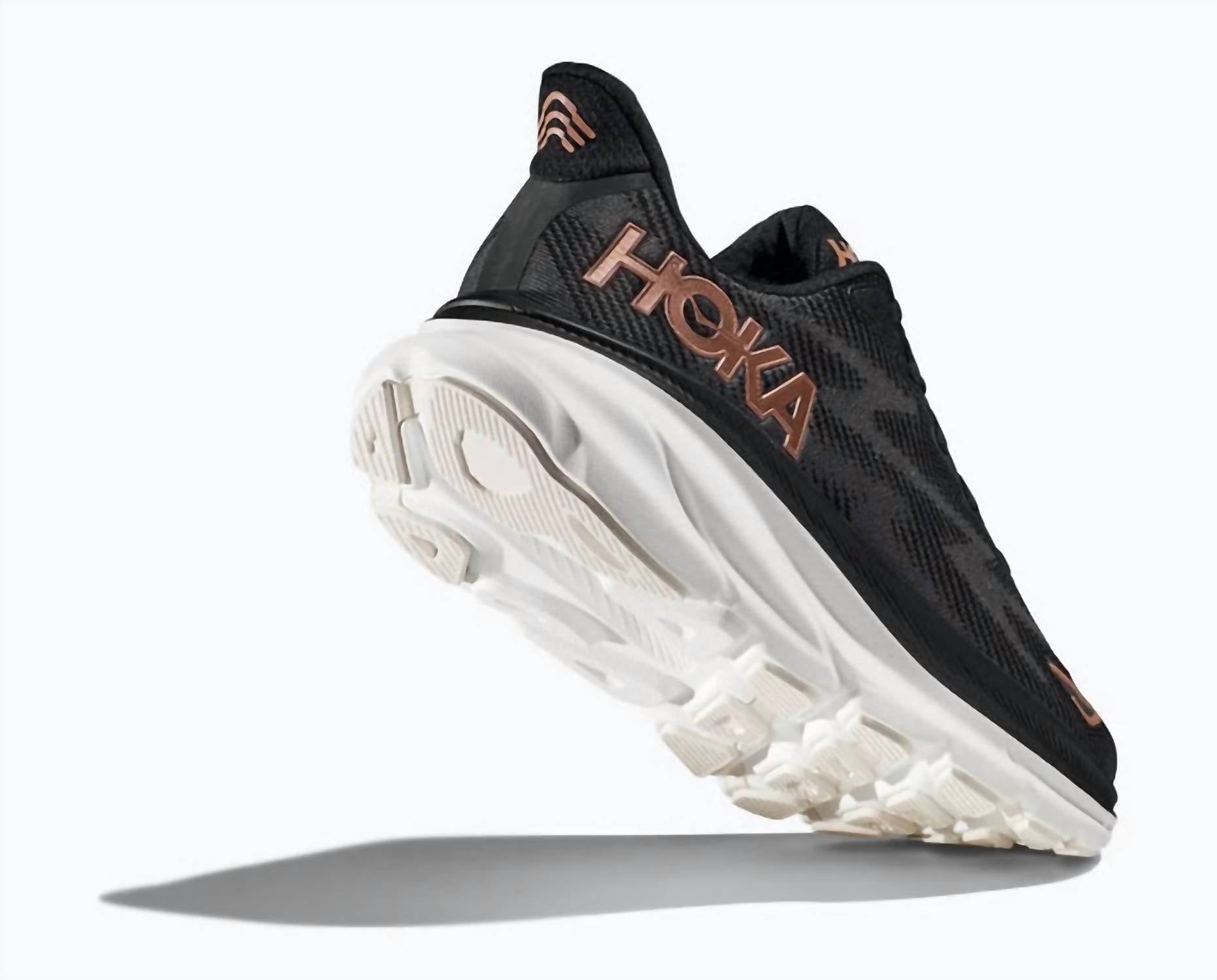 Women's Clifton 9 Running Shoe In Black/rose Gold