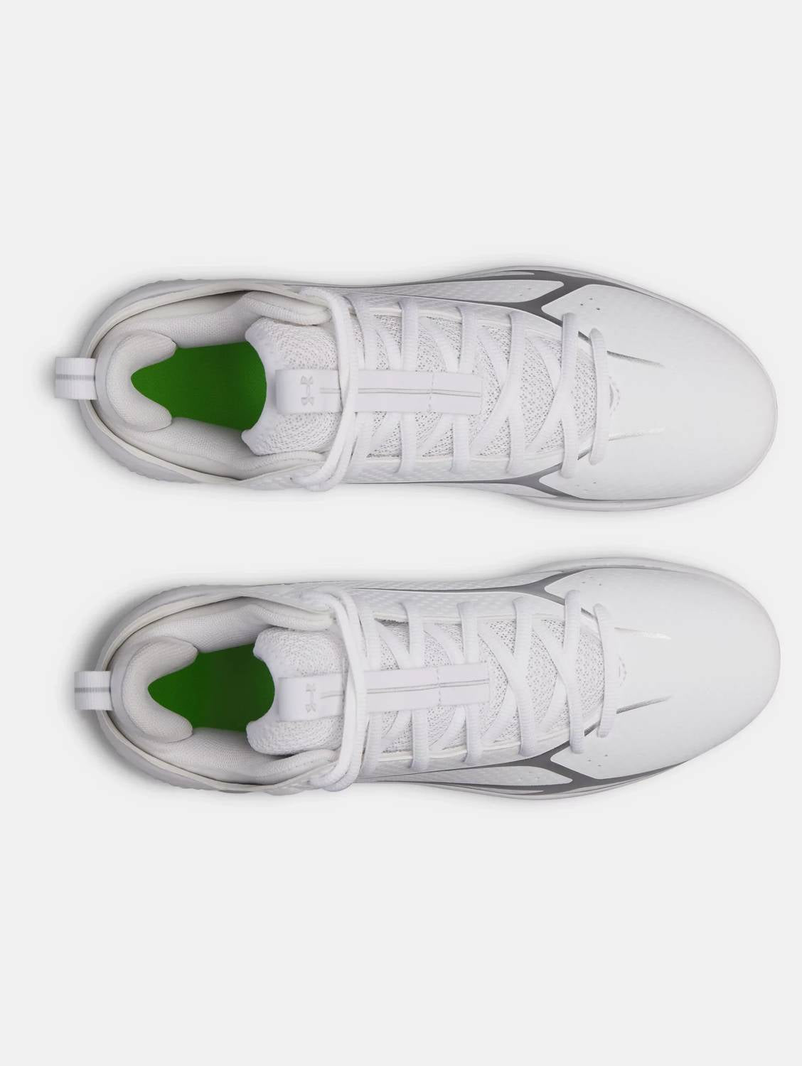 Men's Spotlight Mid Athletic Shoes In White & Silver