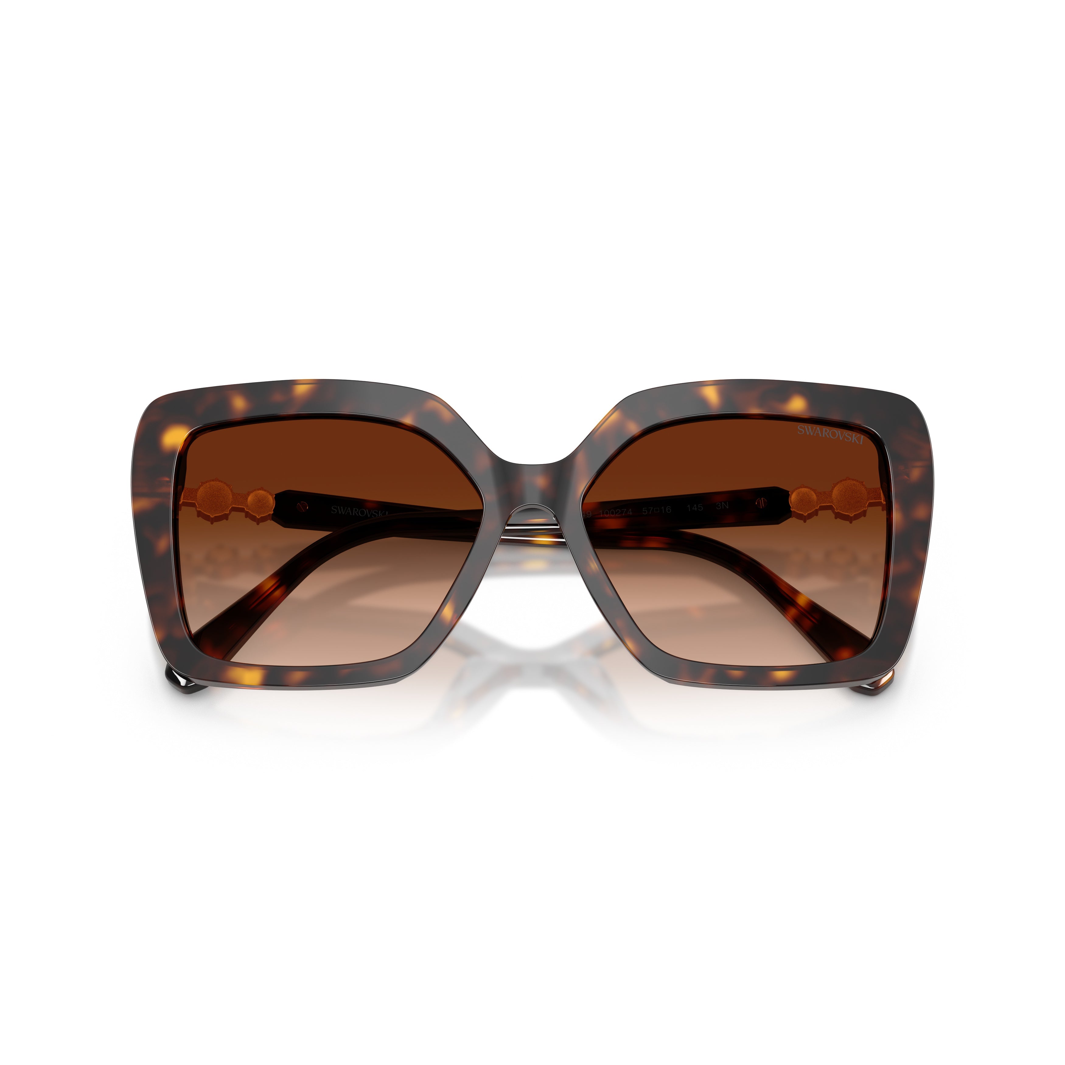 0Sk6049 Oversized Square Sunglasses with Tortoiseshell Pattern