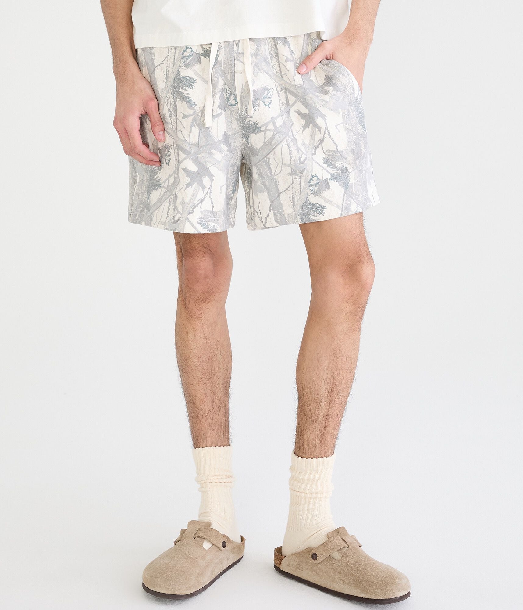 Aeropostale Cloud Soft Forest Camo Fleece Shorts