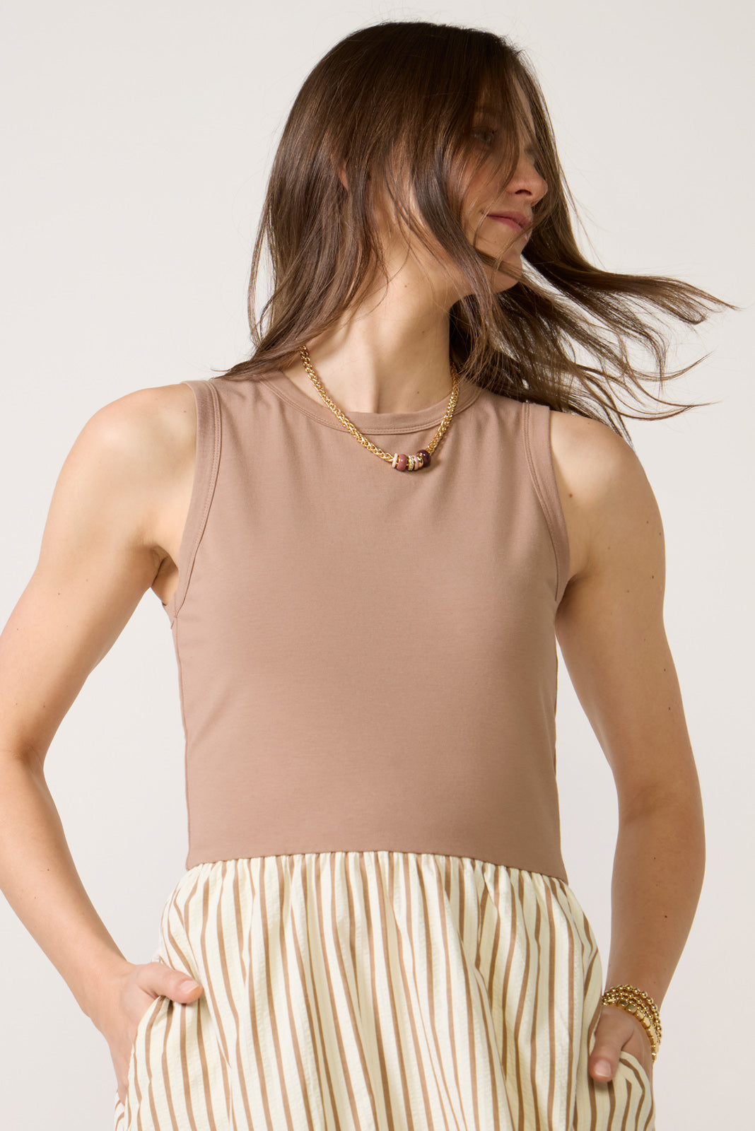 Women's Kenni Mixed Media Dress