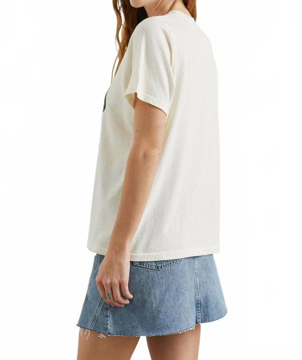 Boyfriend Tee Shirt In La Ecru