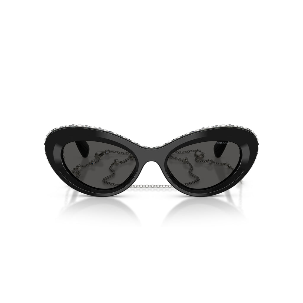 0Sk6061U Cat-Eye Sunglasses with Crystals
