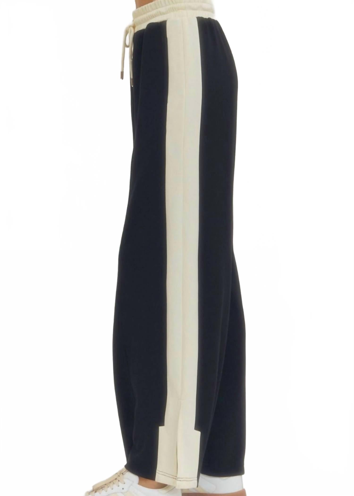 Jen Wide Leg Pants In Black