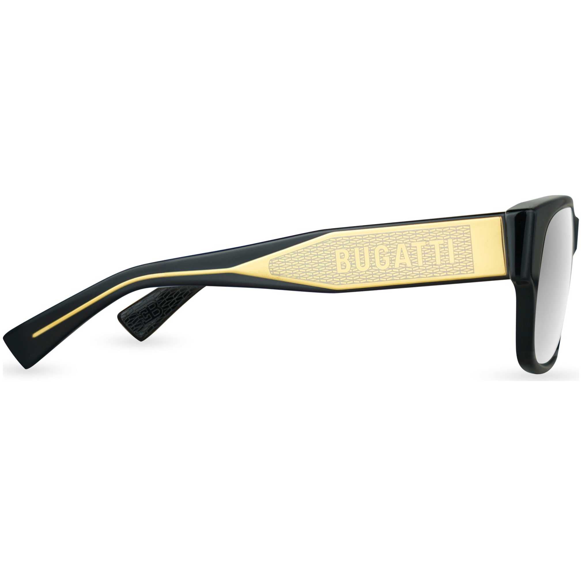 Bugatti Men's 56 mm Black Sunglasses