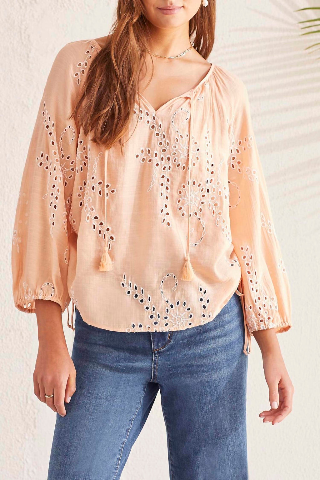 Tassel Blouse In French Oak