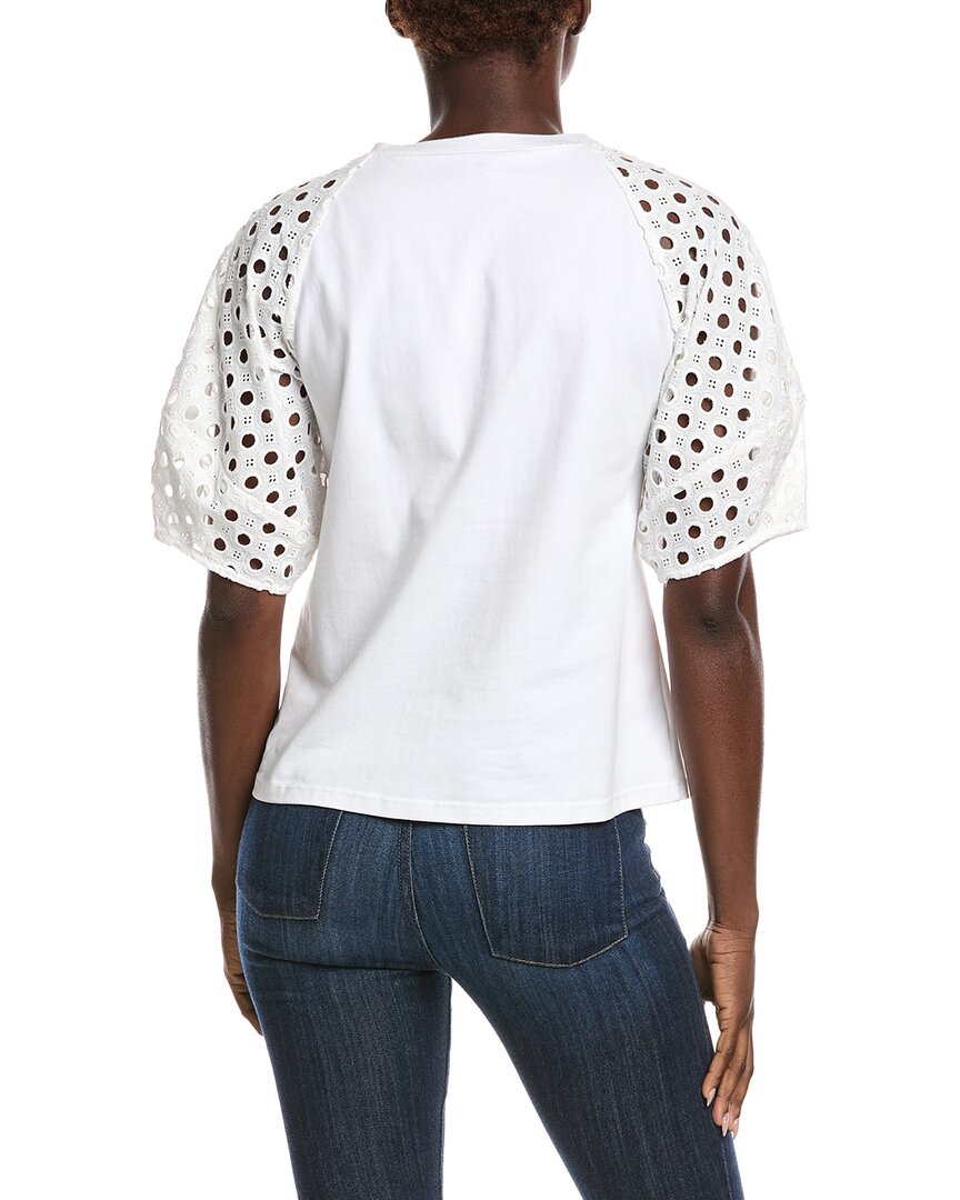 Gracia Eyelet Sleeve Top