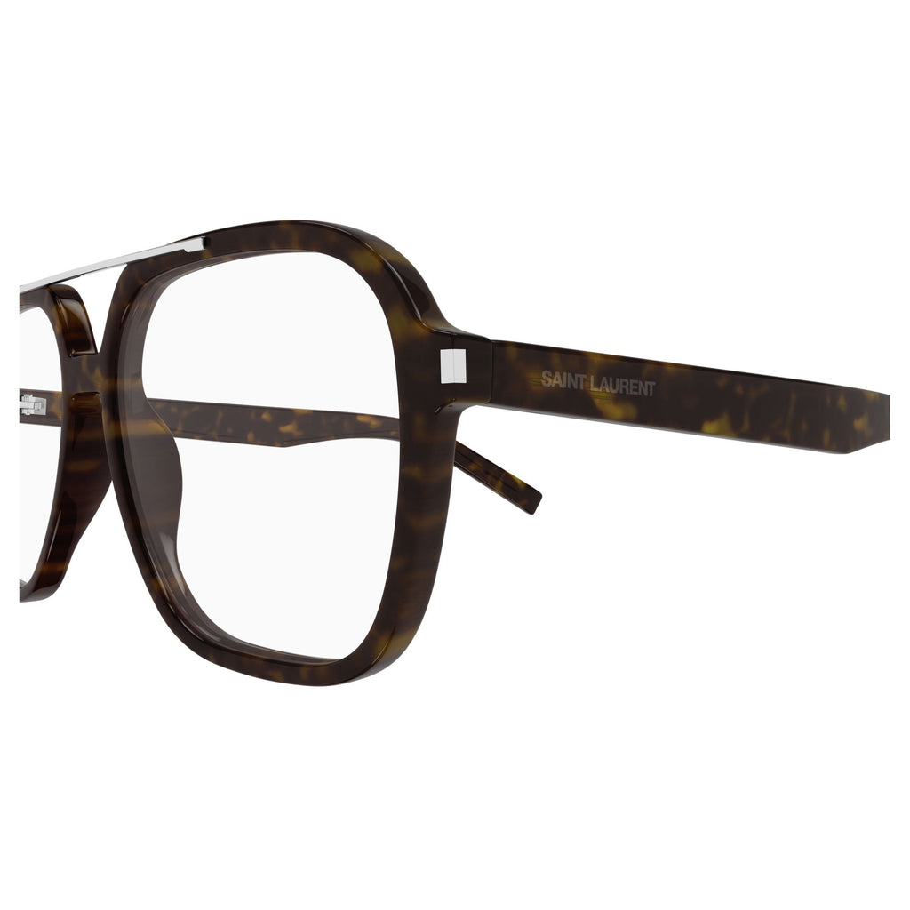 Oversized Square Tortoiseshell Sunglasses With Silver Metal Bridge
