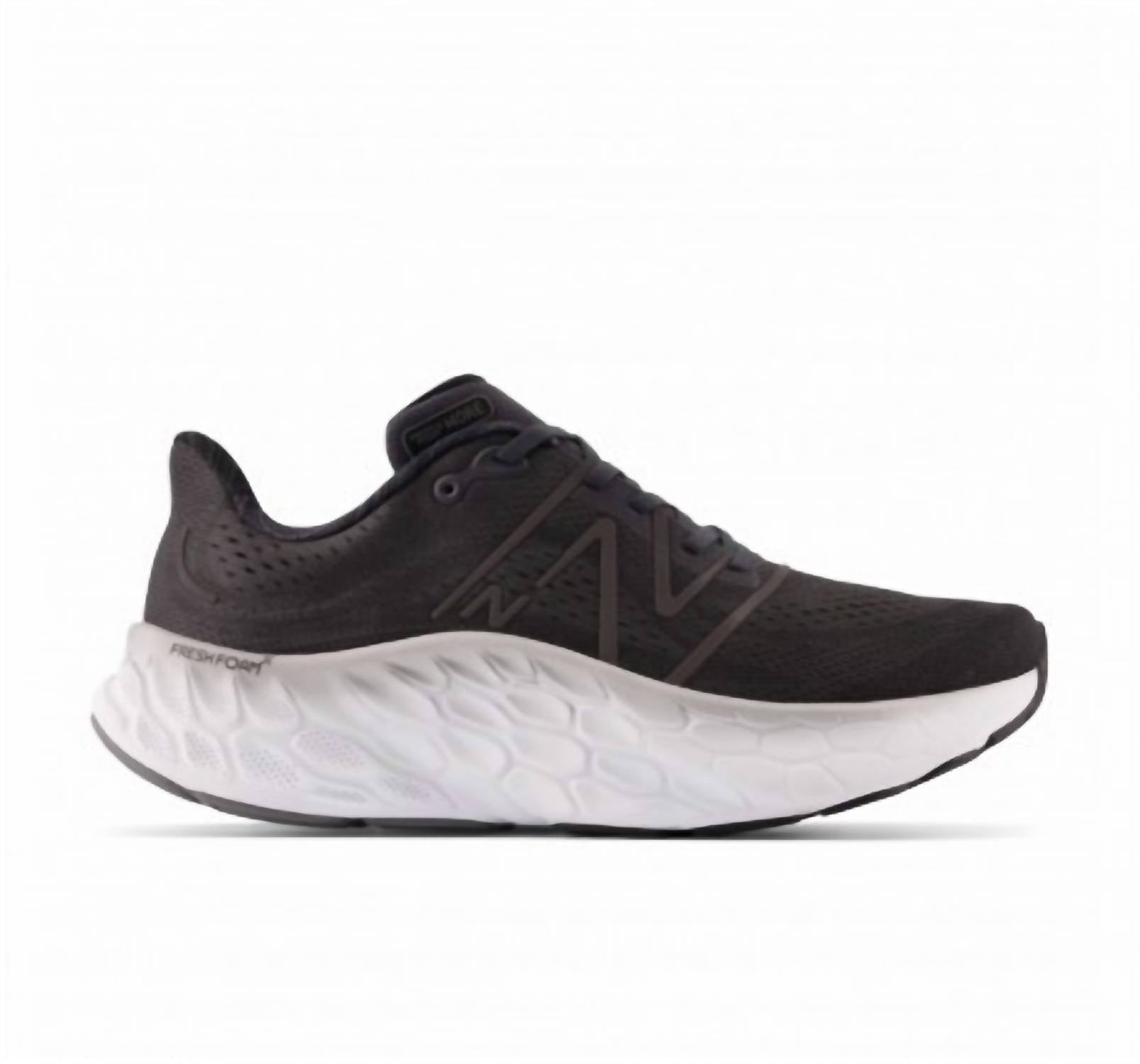Men's Fresh Foam X More V4 Running Shoes In Black Phantom