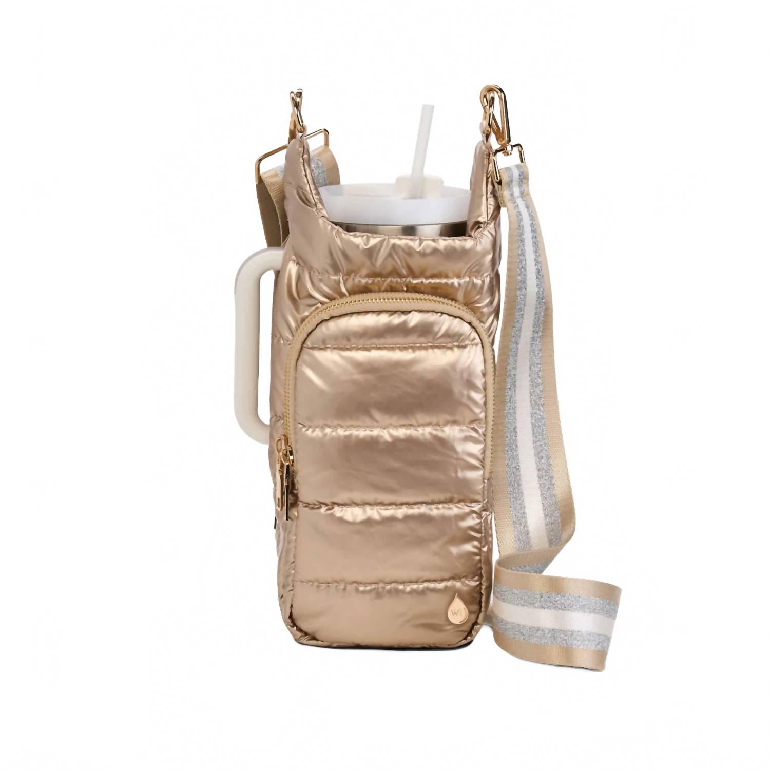 Women's Durable Nylon Hydrobag In Gold