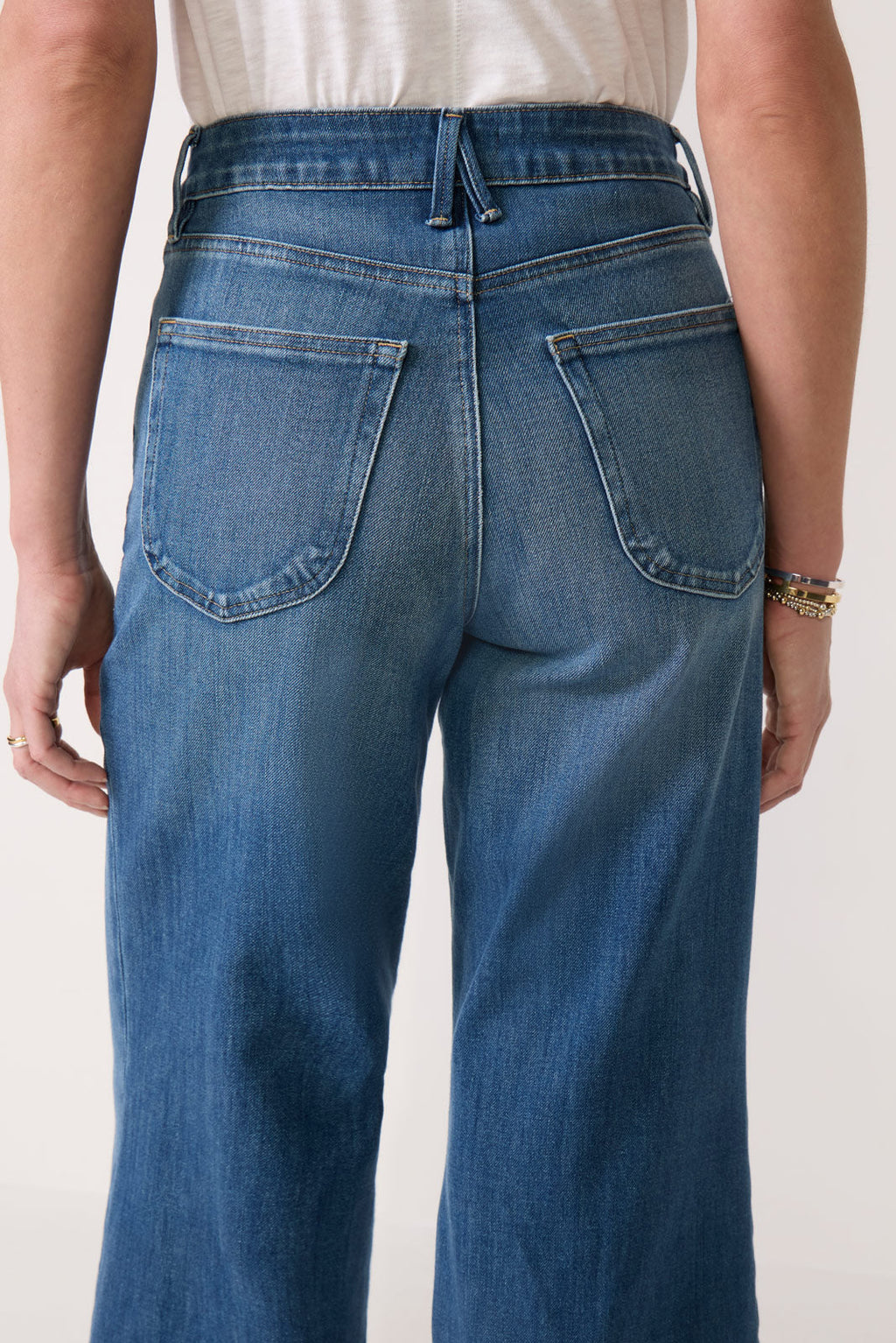 Women's Waist Palazzo Ankle Jean
