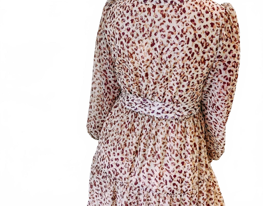 London Long Sleeve Dress In Multi Color
