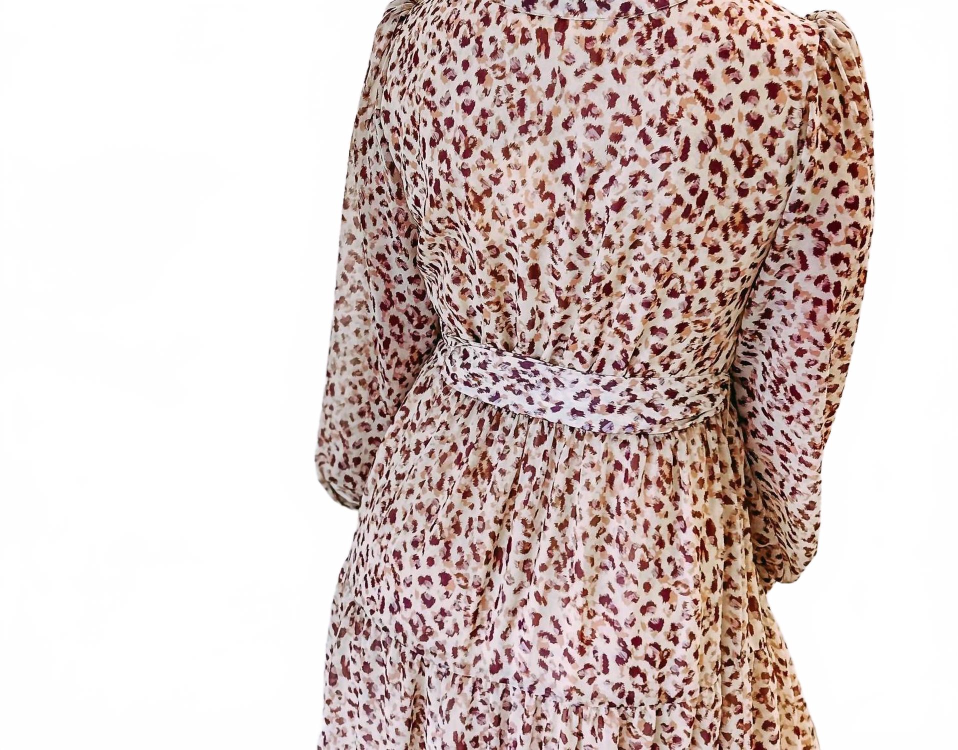 London Long Sleeve Dress In Multi Color