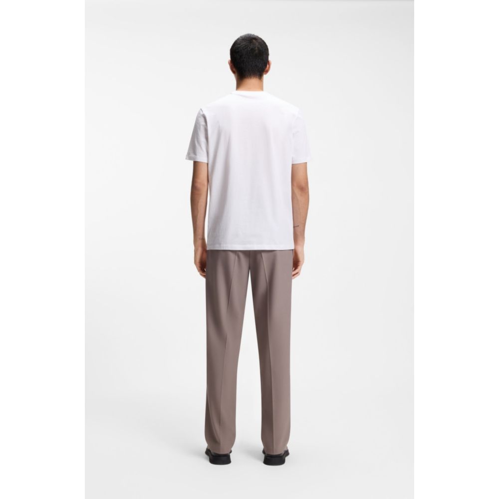 Cotton-jersey T-shirt with spaced-out logo