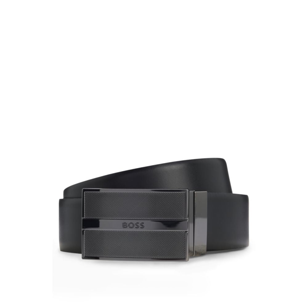 Reversible belt in Italian leather