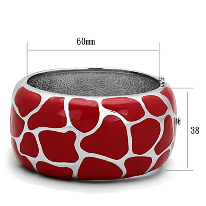 High polished (no plating) Stainless Steel Bangle with Epoxy in Siam