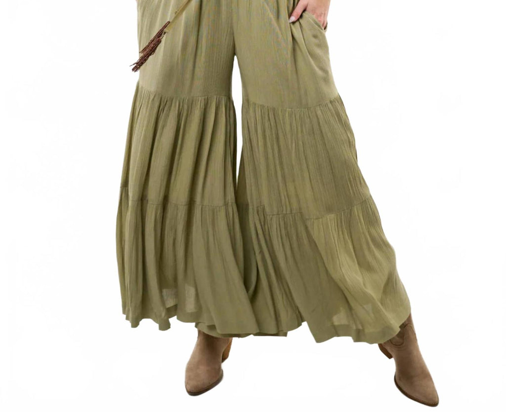 Dream Palazzo Pants In Olive