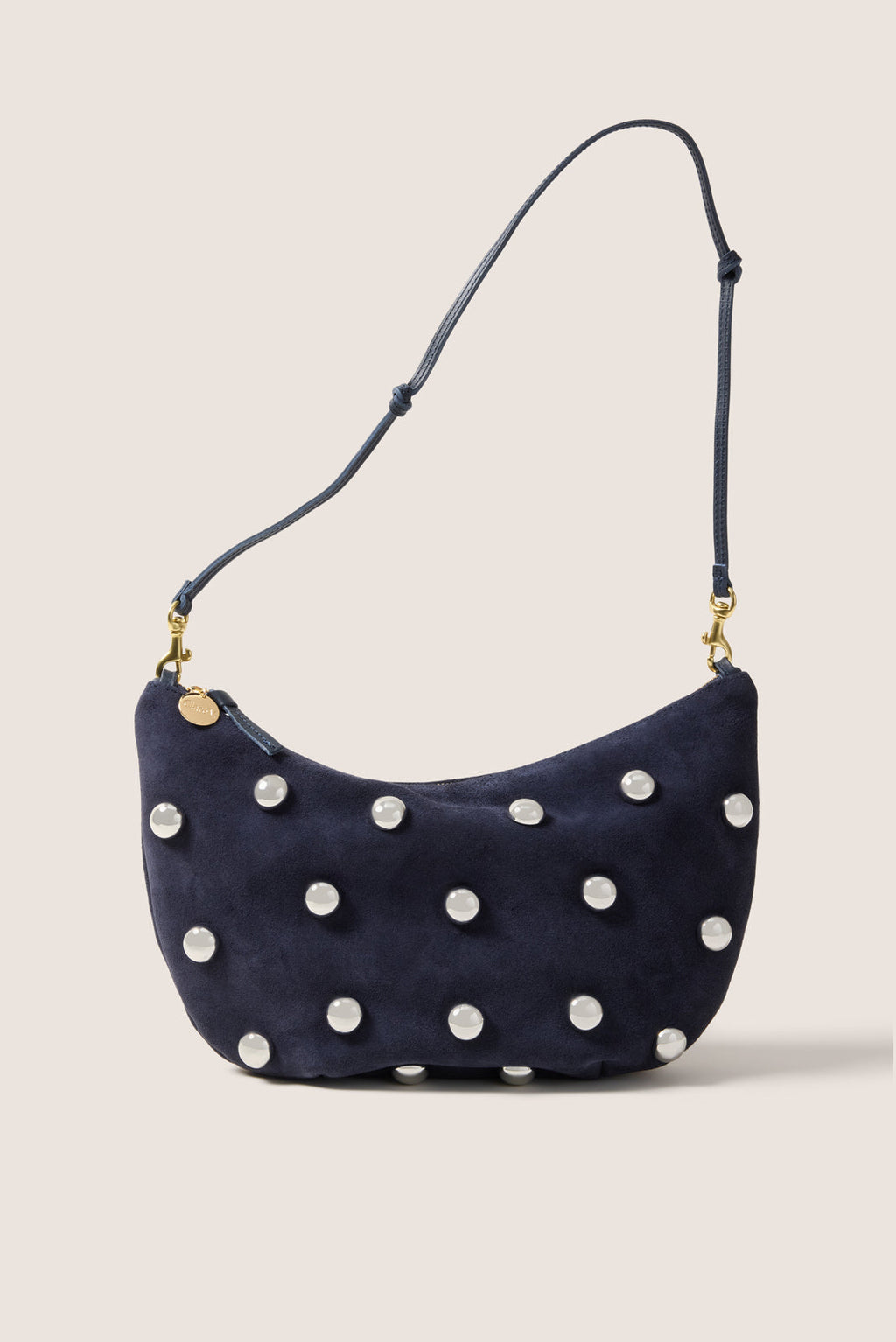 Women's Studded Lune Bag