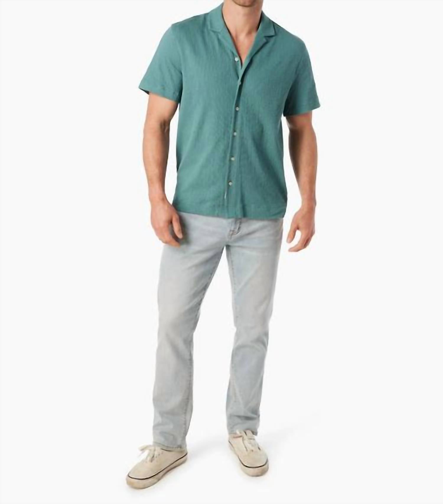 Babylon Camp Shirt In Sea Green