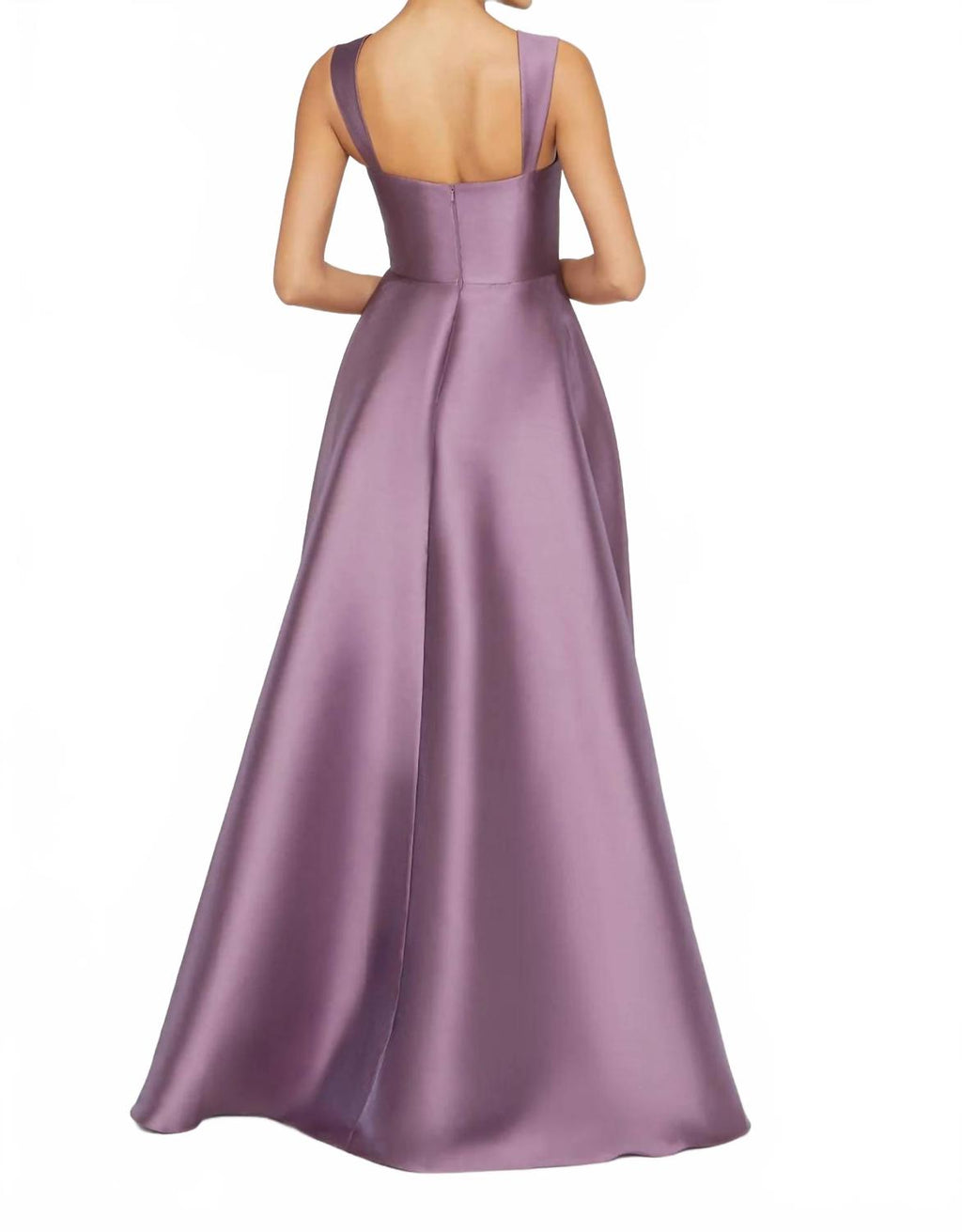Zendaya Mikado Walk Through Gown In Chrome Lavender