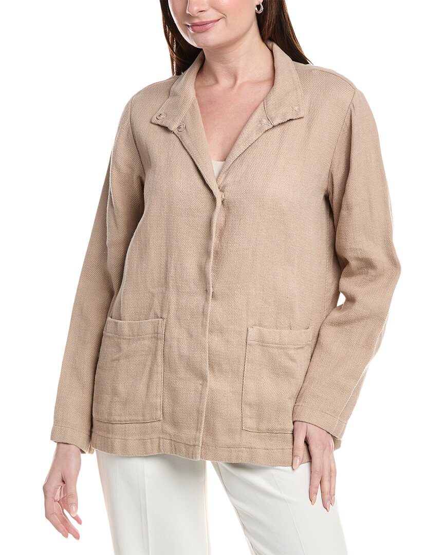 EILEEN FISHER Stand Collar Jacket