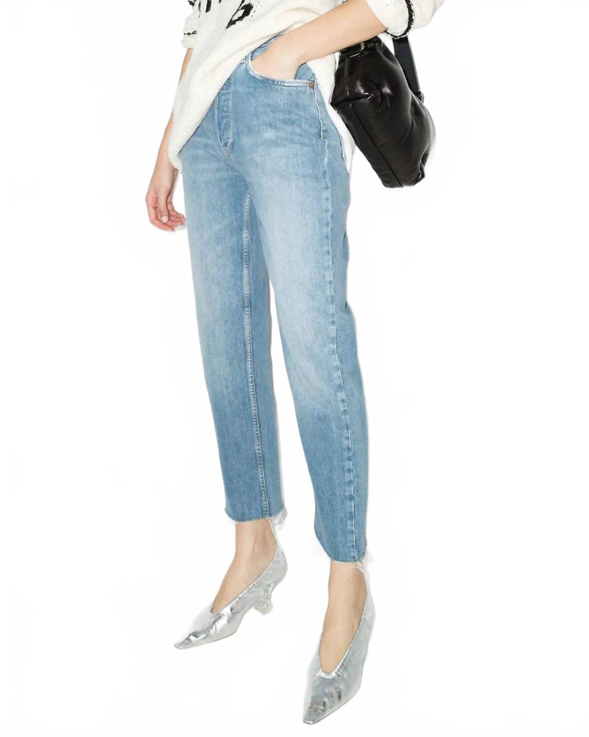 70S Stove Pipe Jeans In Light Wash