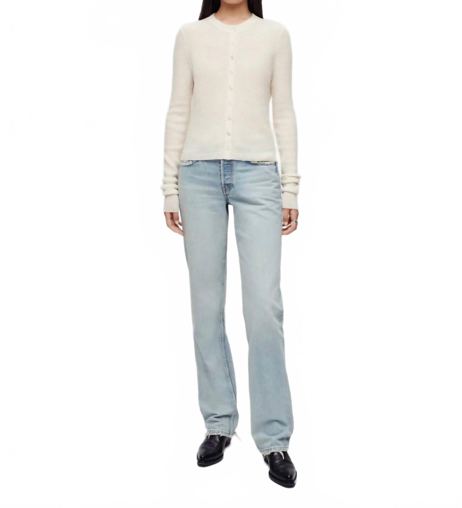 Easy Straight Jean In Ripped Tide