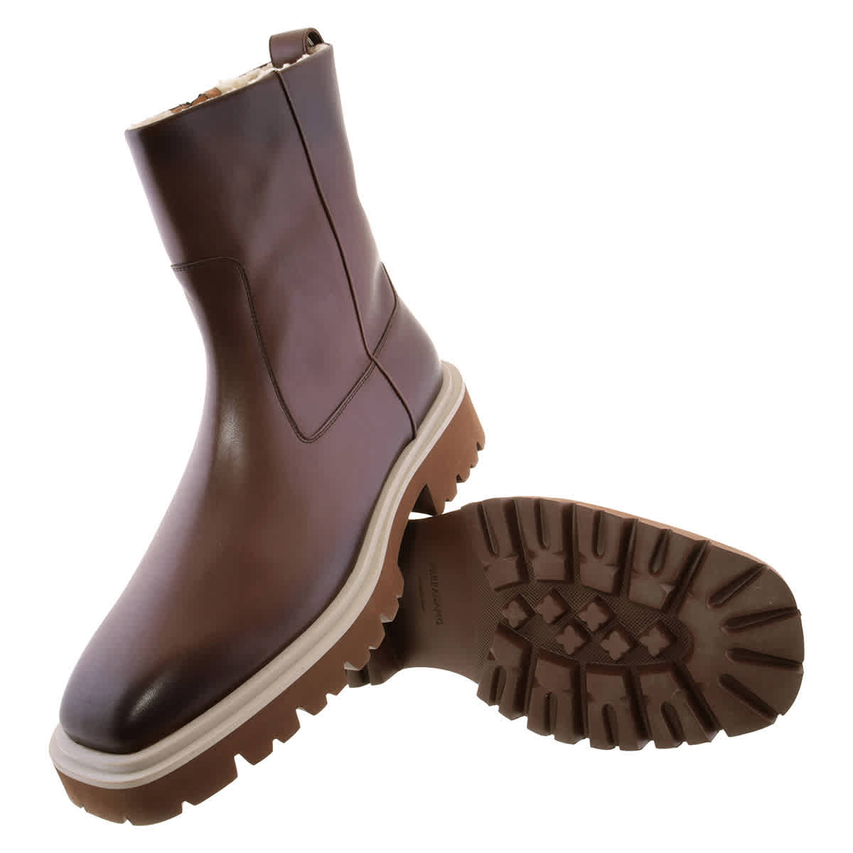 Ferragamo Leather Ankle Boots