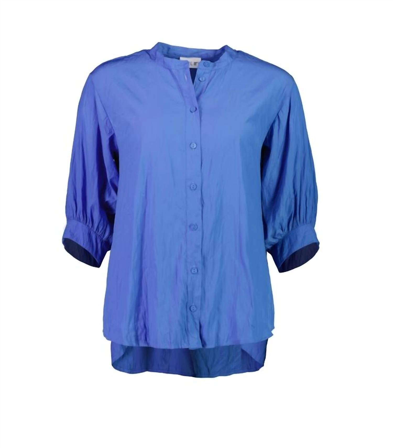 Women's Don't Make A Fuss Blouse In Laguna Blue