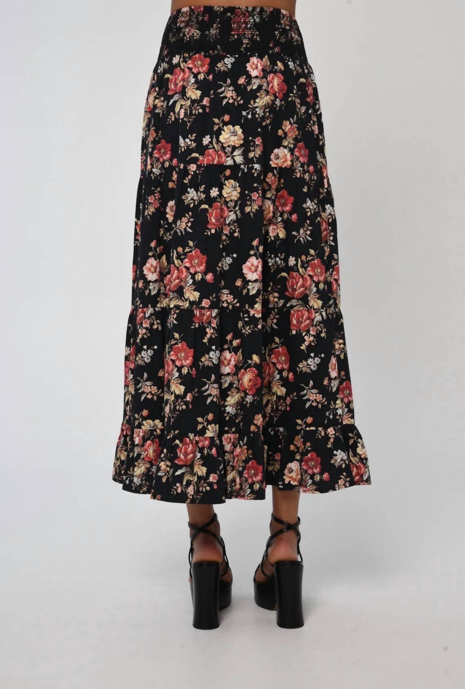 Luelle Skirt In Bonnard Floral