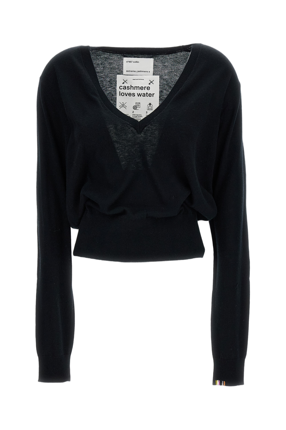Black N.467 Collin V-Neck Sweater
