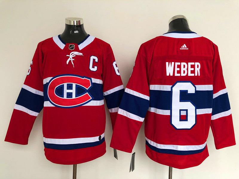 Men's Montreal Canadiens Shea Weber #6 Red Player Game jersey