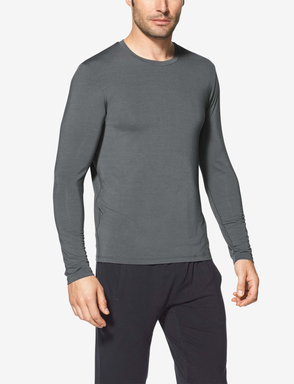 Men's Second Skin Long Sleeve Sleep T-Shirt