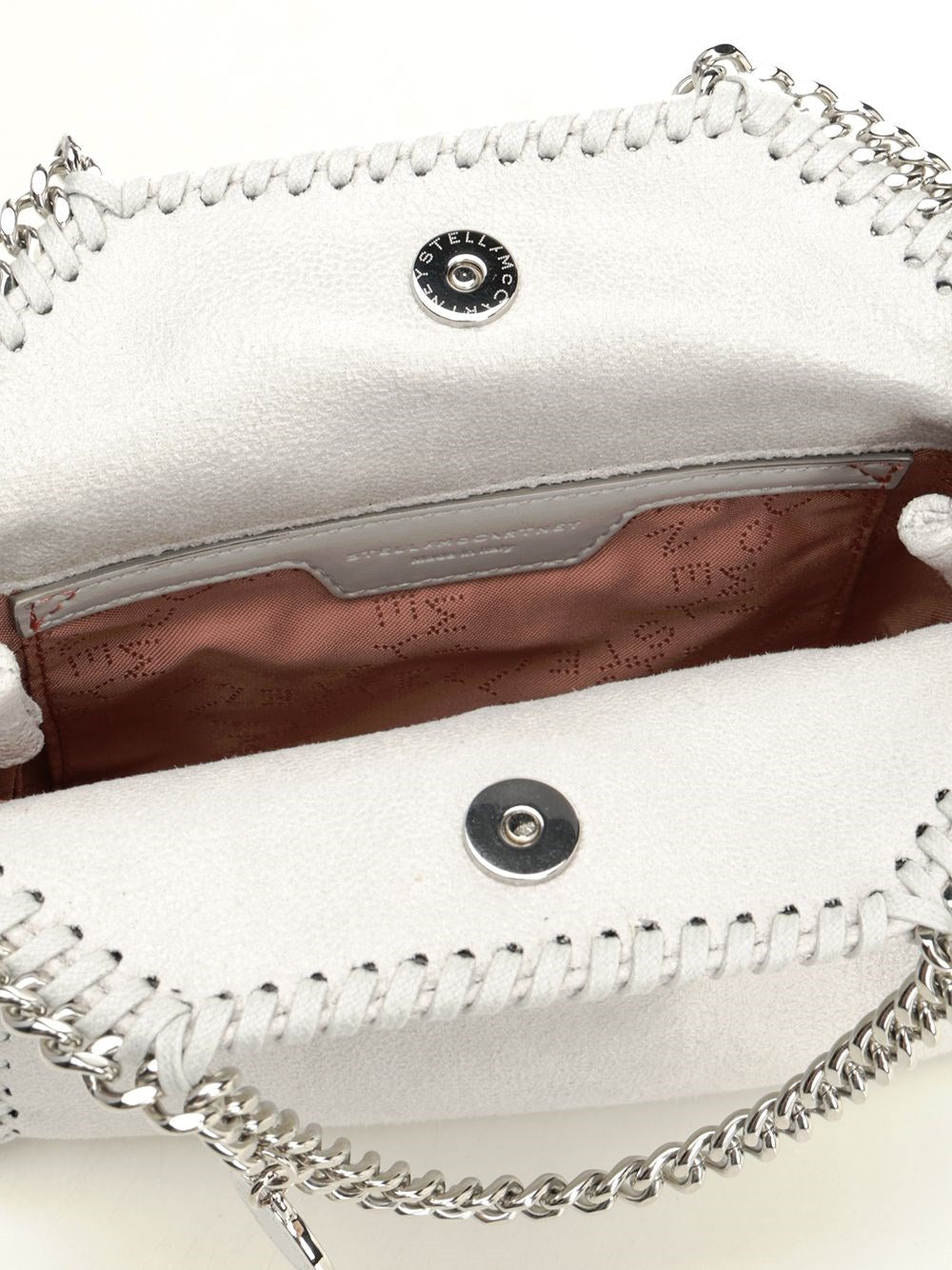 Stella Mccartney Women Falabella Tiny Bag Eco Shaggy Deer W/Stainless Steel Chain - Airlite