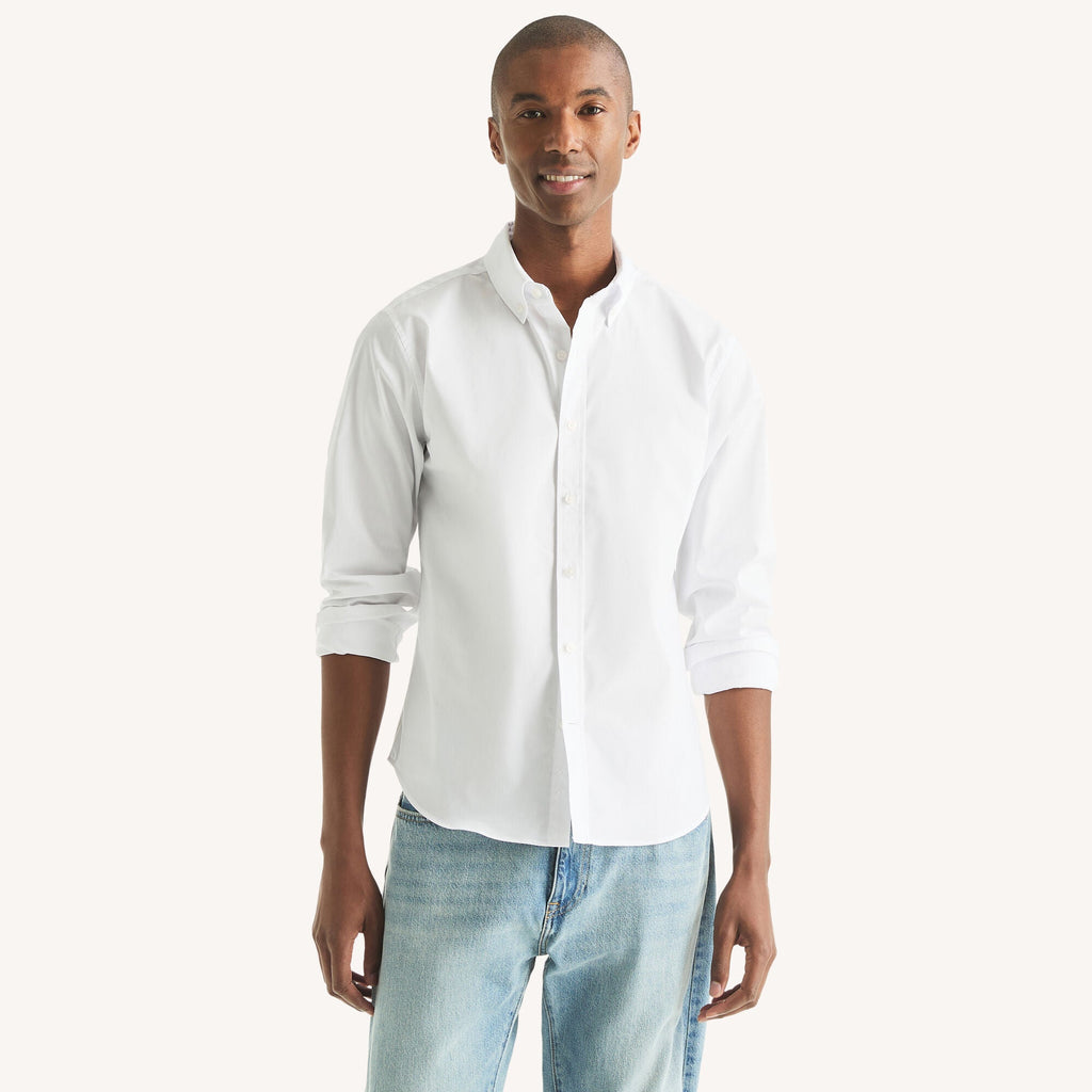 Nautica Mens Slim Fit Wrinkle-Resistant Shirt