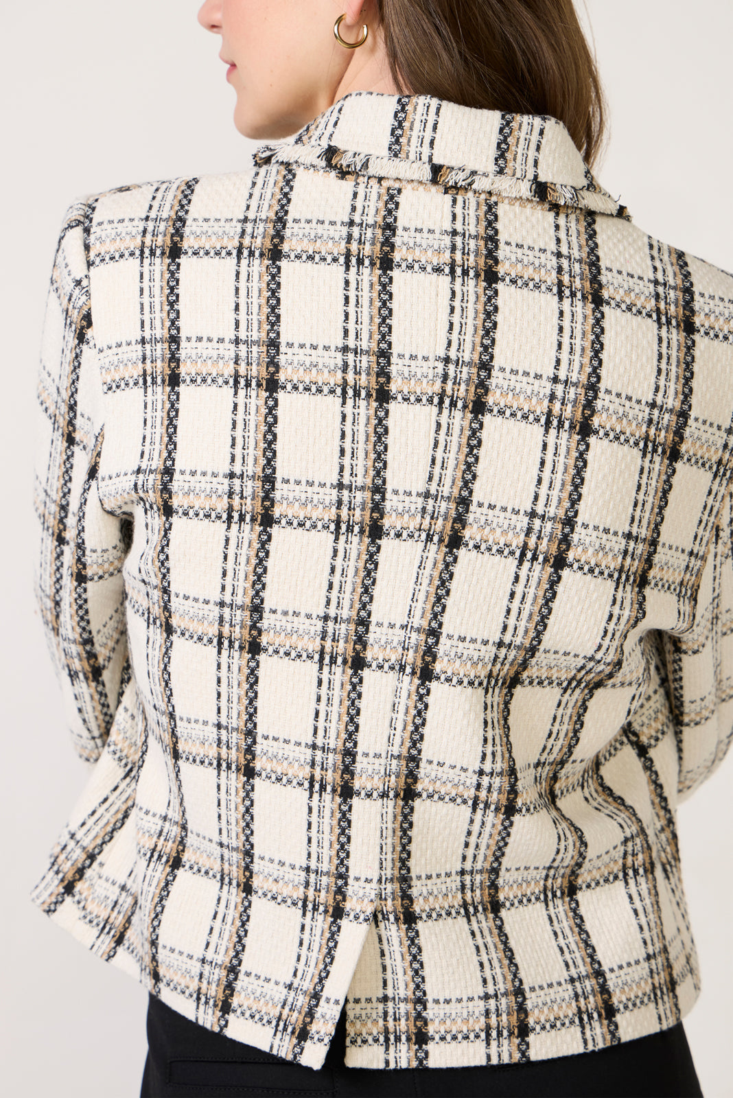 Women's Amy Raw Edge Plaid Jacket