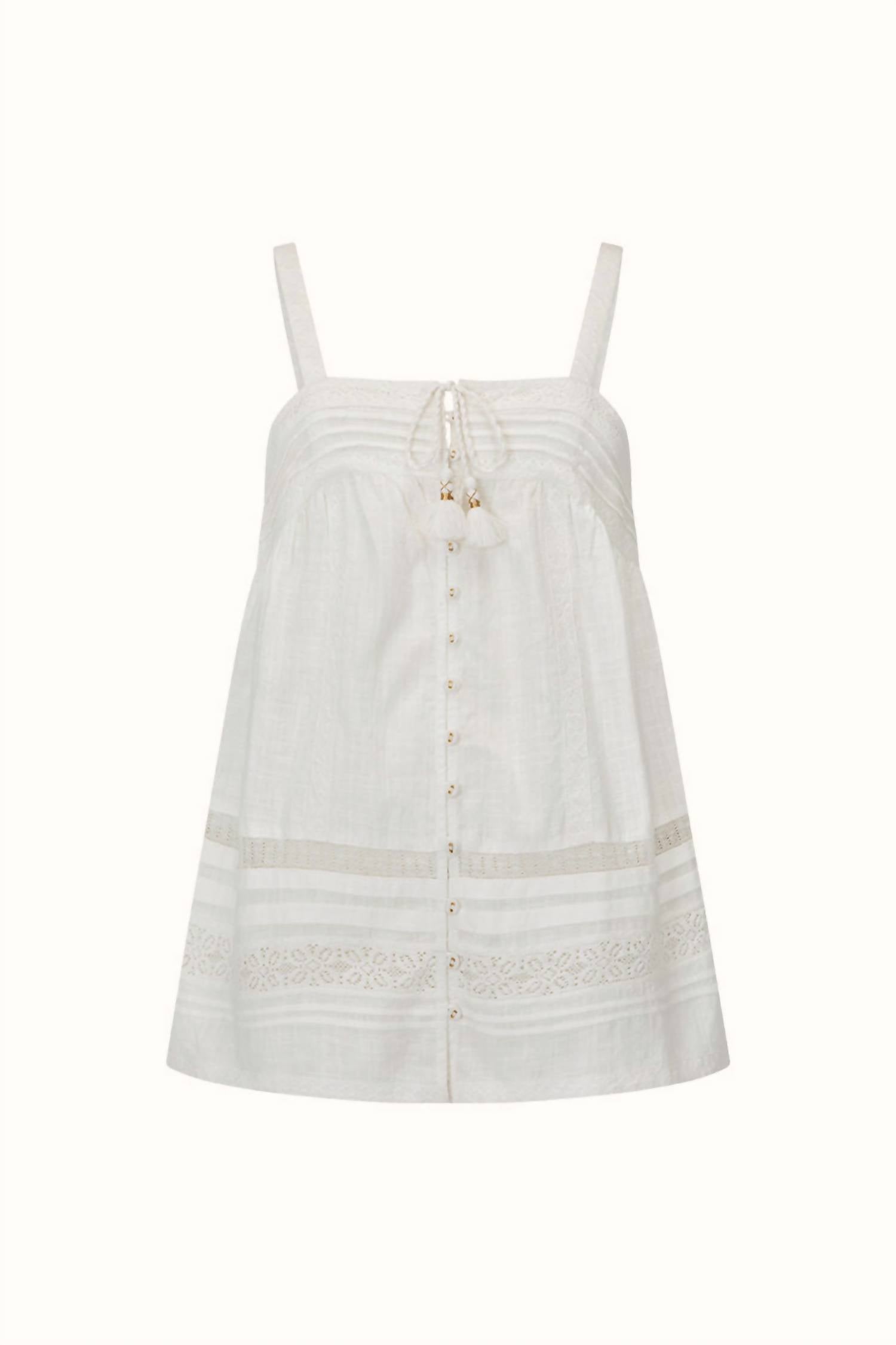 Stevie Lace Cami Top In Camellia